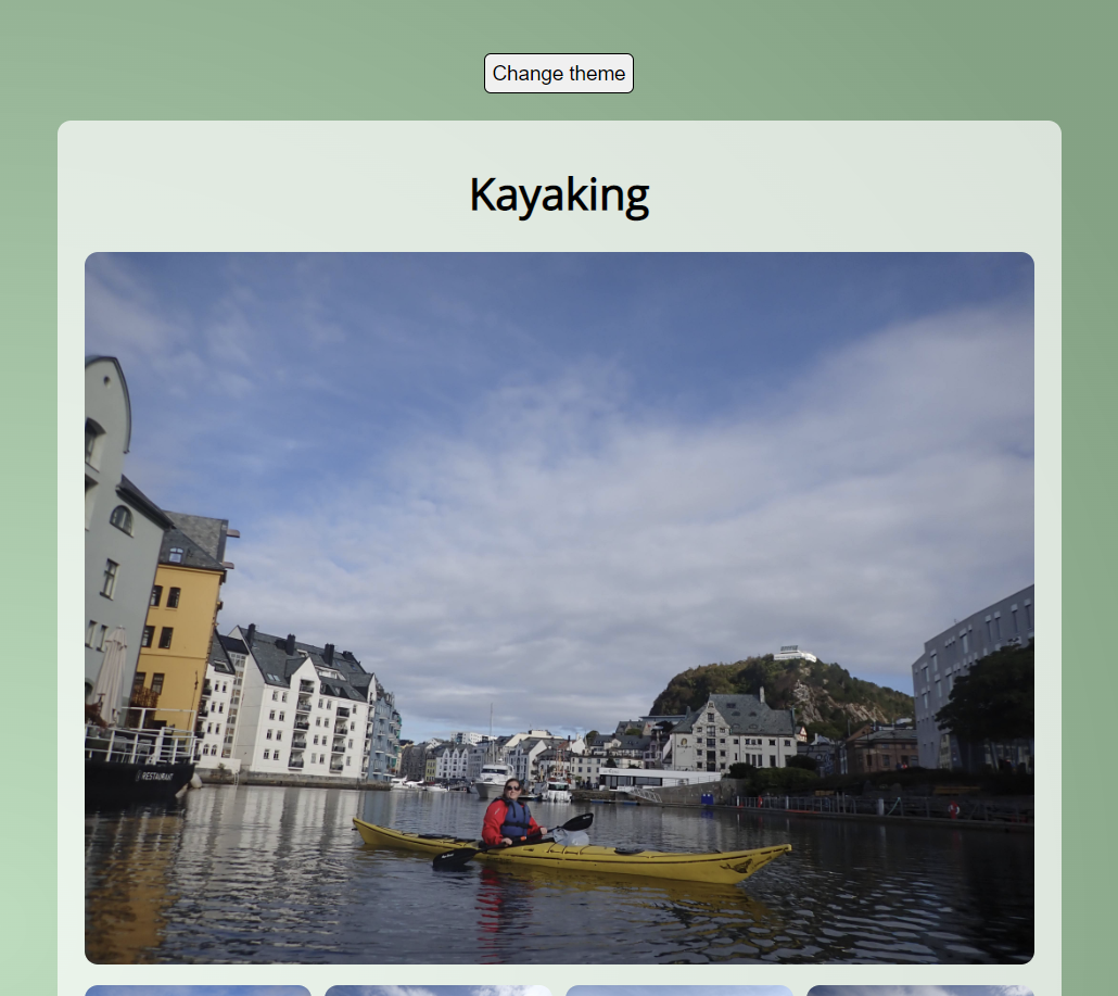 Kayaking site preview